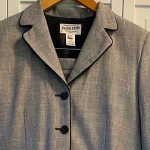 NWT Pendleton Pantsuit 8P Navy/White